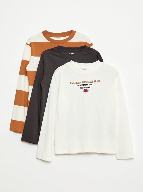 Lot 3 tee-shirts imprimés - Kiabi
