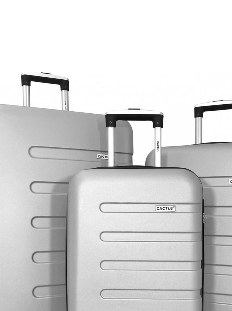 Lot 3 valises dont 1 valise cabine rigides Gris - Kiabi