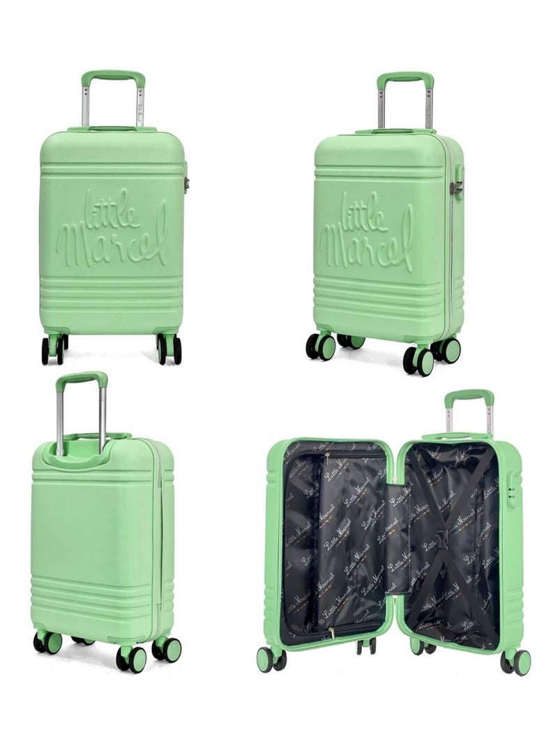 Lot 3 valises dont 1 valise cabine rigides Vert - Kiabi