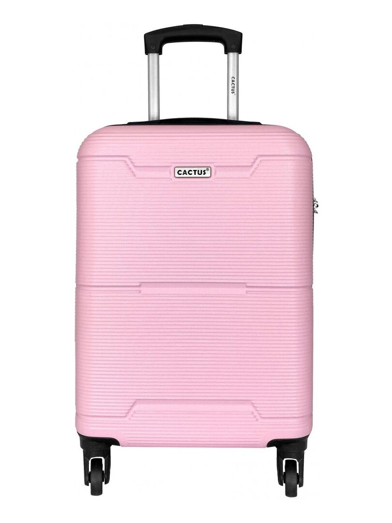 Lot 3 valises rigides dont 1 valise cabine Truck ABS - TR10413-ROSE -  Couleur principale : ROSE - valise pas cher 