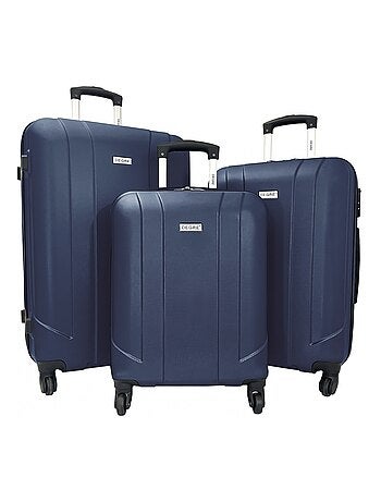 Lot 3 valises rigides dont 1 valise cabine