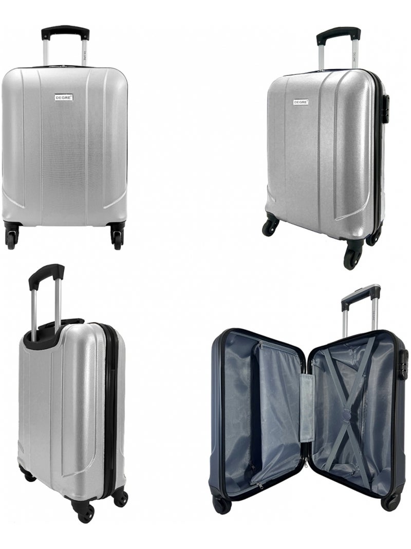Lot 3 valises rigides dont 1 valise cabine Gris - Kiabi