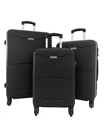 Lot 3 valises rigides dont 1 valise cabine