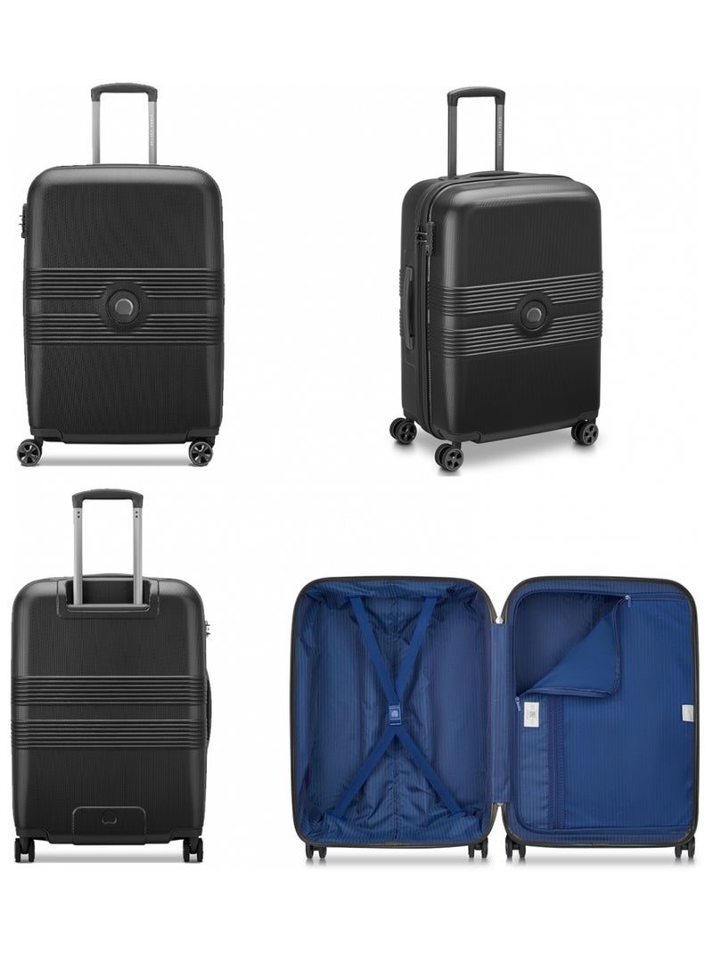 Lot 3 valises rigides Flanerie Se dont 1 cabine Polycarbonate TSA Noir - Kiabi