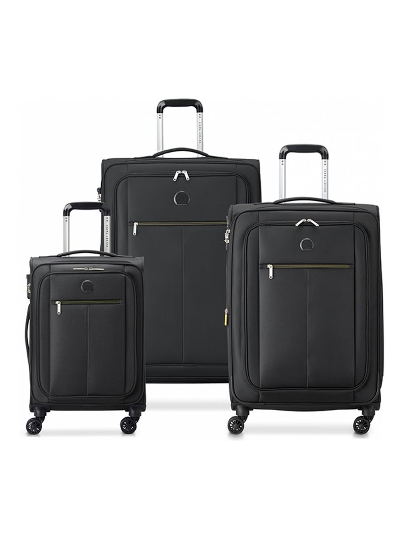 Lot 3 valises souples Pin Up 6 dont une valise cabine TSA Noir - Kiabi