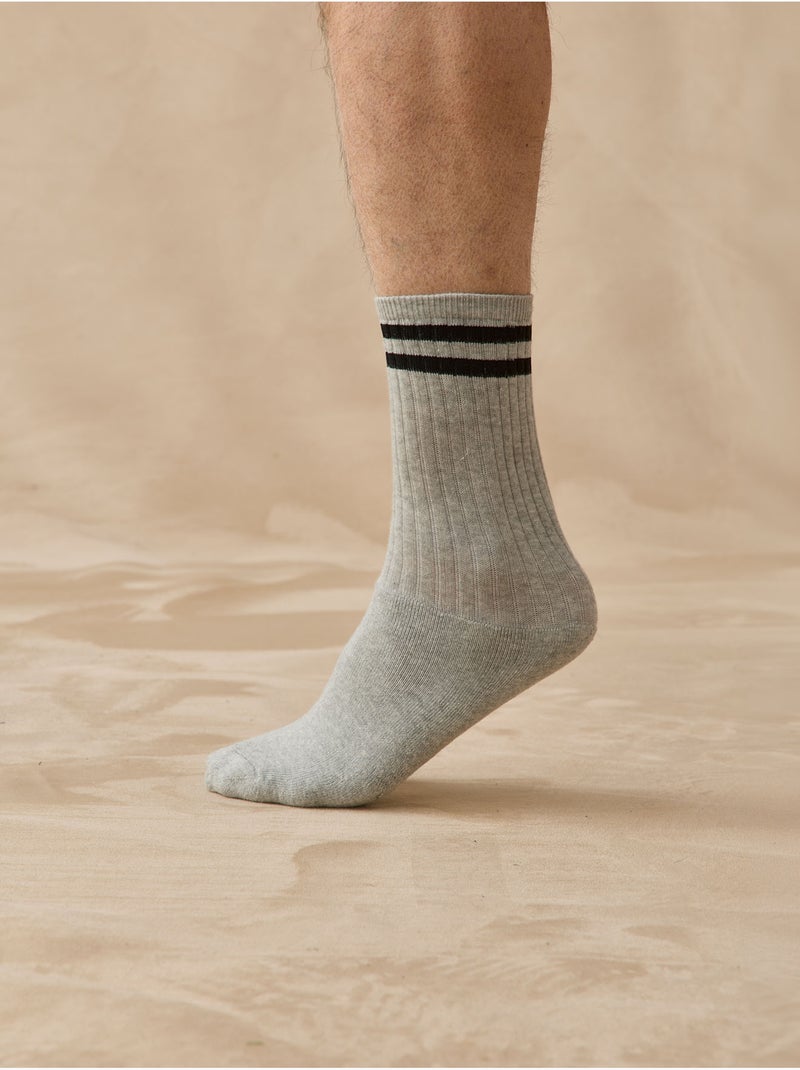 Lot 4 paires de chaussettes tubulaires - daxon Multicolore - Kiabi
