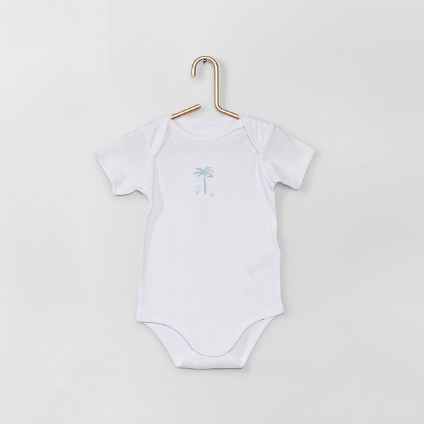 Lot 5 Bodies Bebe Fille Blanc Kiabi 7 00