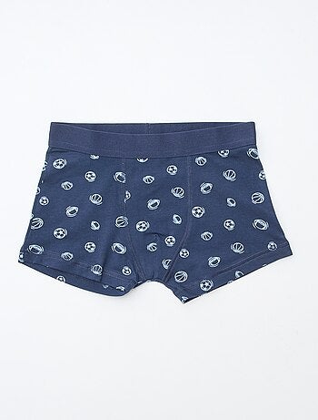 Lot 5 boxers unis unis et imprimés