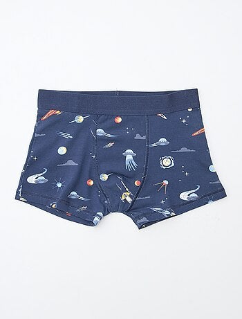 Lot 5 boxers unis unis et imprimés