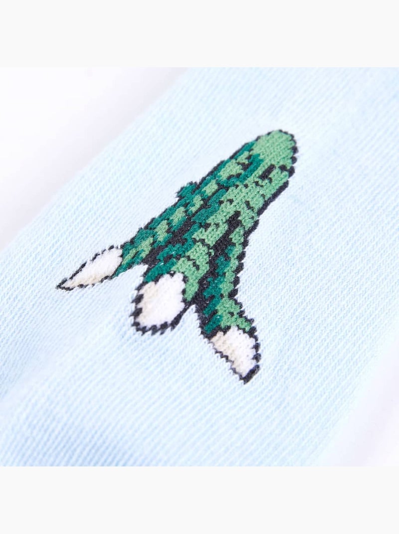 Lot 5 chaussettes coton imprimé dinosaure clair - vidaxl Multicolore - Kiabi