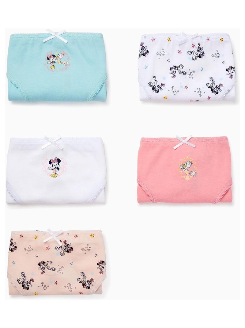 Lot 5 Culottes en Coton Fille 'Minnie'   DISNEY Multicolore - Kiabi