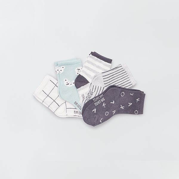 Lot 5 Paires De Chaussettes Eco Concues Bebe Fille Koala Kiabi 6 00