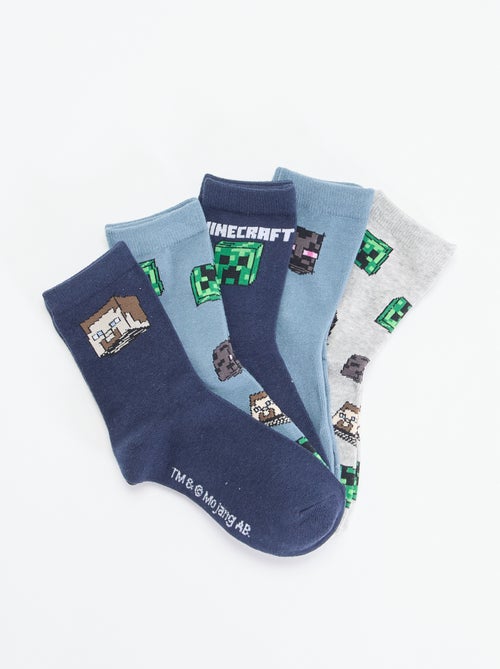 Lot 5 paires de chaussettes 'Minecraft' - Kiabi Lot 5 paires de chaussettes 'Minecraft' - Kiabi