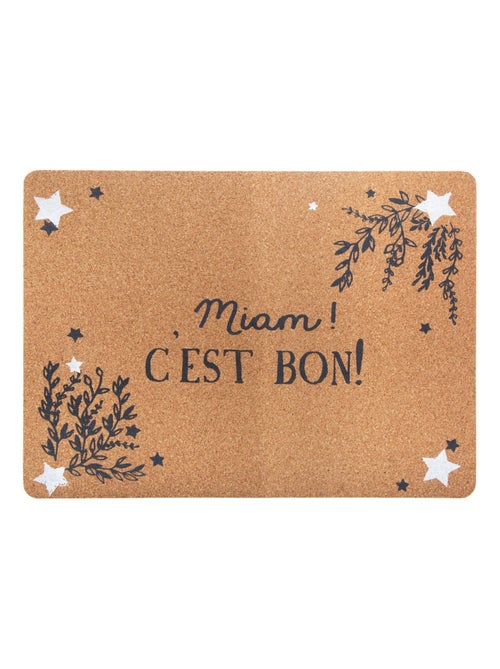 Lot 6x Set de table de Noël en liège - Kiabi