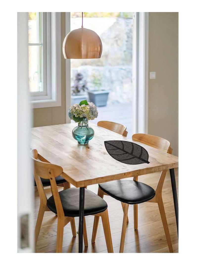 Lot 6x Set de table Feuille Noir - Kiabi