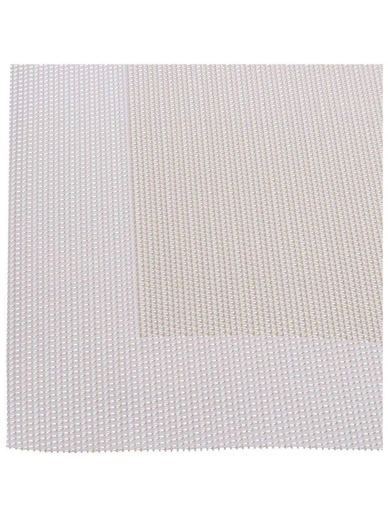 Lot 6x Set de table Rect - 50 x 35 cm Beige - Kiabi