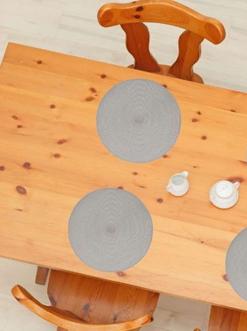 Lot 6x Set de table Tressé Rond - Kiabi