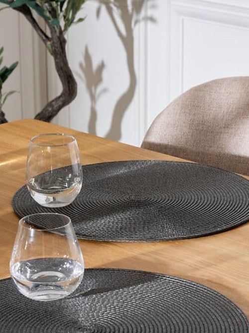 Lot 6x Set de table Tressé Rond - Kiabi