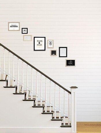 Lot 8 cadres photo design en bois