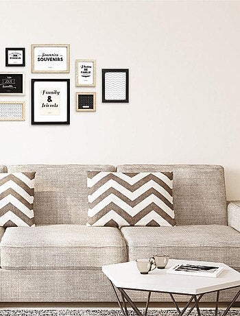 Lot 8 cadres photo design en bois