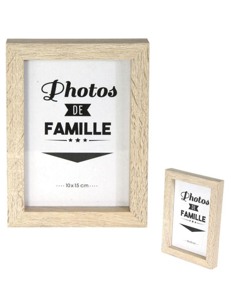 Lot 8 cadres photo design en bois Multicolore - Kiabi