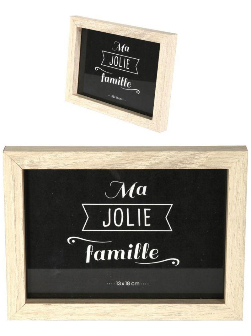 Lot 8 cadres photo design en bois Multicolore - Kiabi