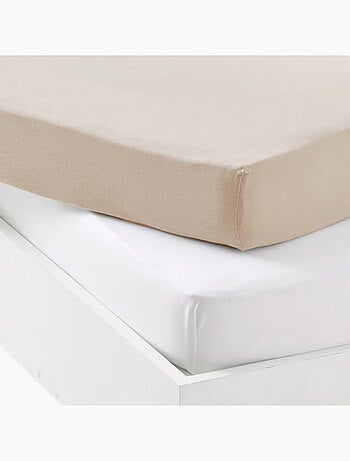 Lot alèse imperméable et drap-housse bébé en coton