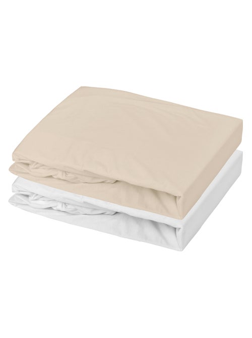 Lot alèse imperméable et drap-housse bébé en coton - Kiabi Lot alèse imperméable et drap-housse bébé en coton - Kiabi