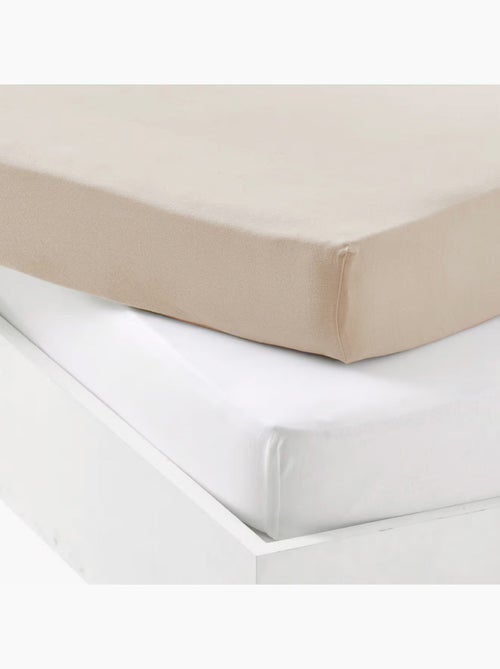 Lot alèse imperméable et drap-housse bébé en coton - Kiabi Lot alèse imperméable et drap-housse bébé en coton - Kiabi