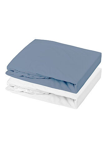 Lot alèse imperméable et drap-housse bébé en coton