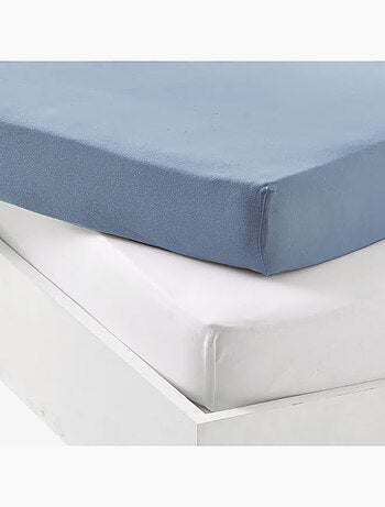 Lot alèse imperméable et drap-housse bébé en coton