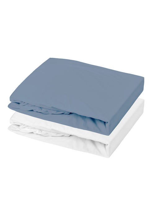 Lot alèse imperméable et drap-housse bébé en coton - Kiabi Lot alèse imperméable et drap-housse bébé en coton - Kiabi