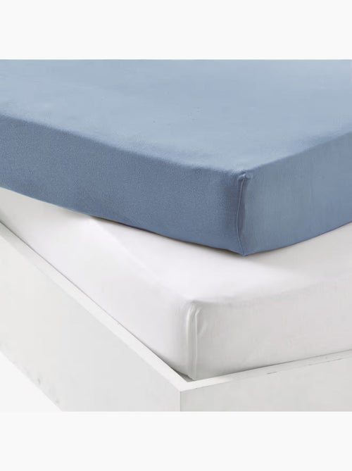 Lot alèse imperméable et drap-housse bébé en coton - Kiabi Lot alèse imperméable et drap-housse bébé en coton - Kiabi