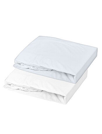 Lot alèse imperméable et drap-housse bébé en coton