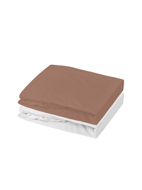 Lot alèse imperméable et drap-housse bébé en coton - Kiabi