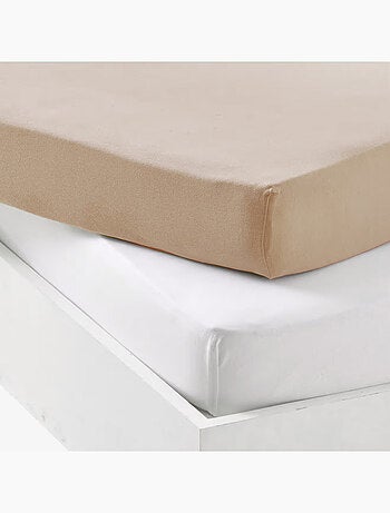 Lot alèse imperméable et drap-housse bébé en coton