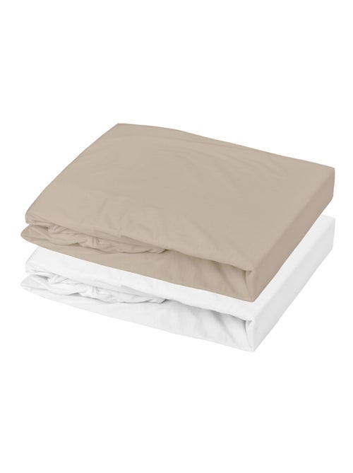 Lot alèse imperméable et drap-housse bébé en coton - Kiabi
