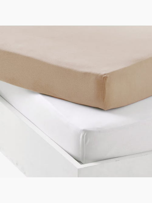 Lot alèse imperméable et drap-housse bébé en coton - Kiabi Lot alèse imperméable et drap-housse bébé en coton - Kiabi