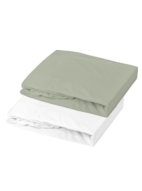 Lot alèse imperméable et drap-housse bébé en coton - Kiabi