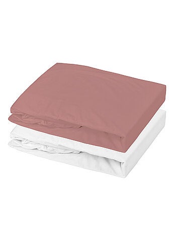 Lot alèse imperméable et drap-housse bébé en coton