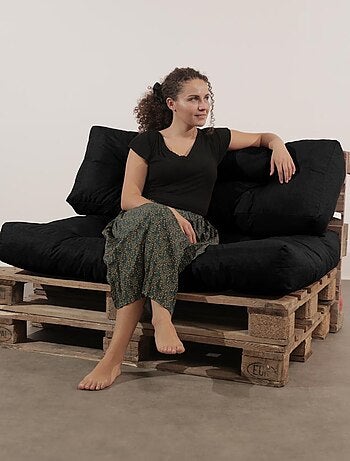 Lot Assise/Dossier Coussin Palette - Bananair