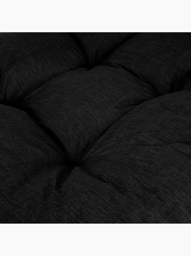 Lot Assise/Dossier Coussin Palette - Bananair Noir - Kiabi