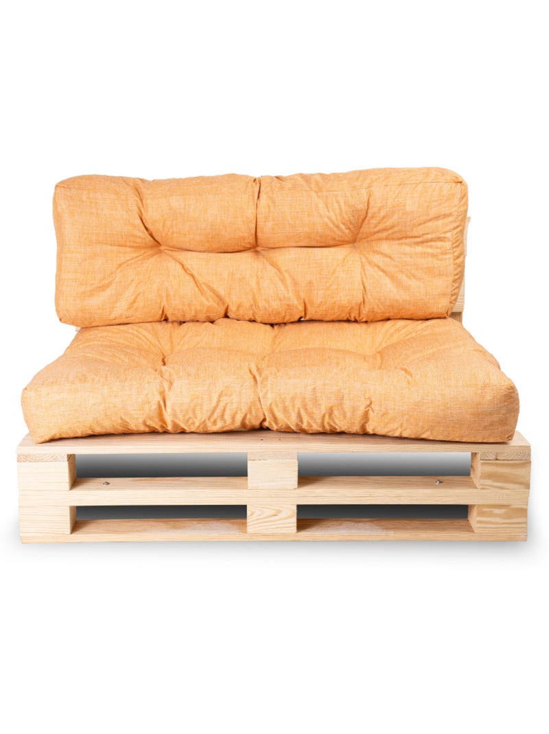 Lot Assise/Dossier Coussin Palette - Bananair Orange - Kiabi