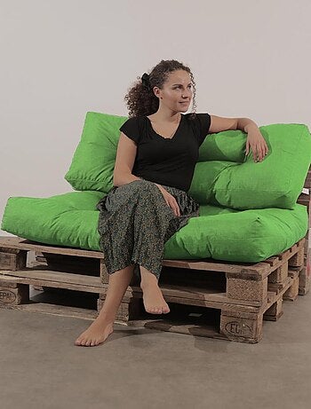Lot Assise/Dossier Coussin Palette - Bananair