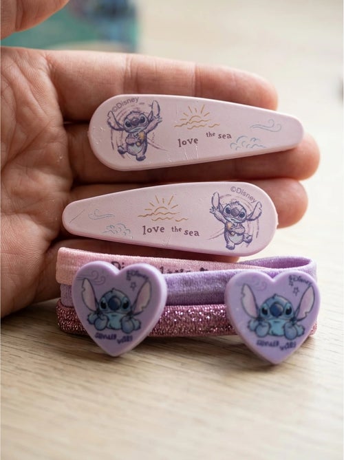 Lot barrette et chouchous 10 pièces stitch disney - Kiabi