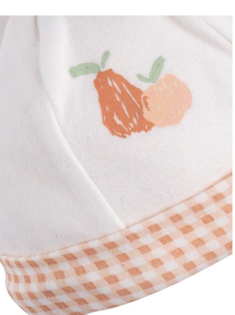 Lot bonnet et moufles bébé en coton - SAUTHON Blanc Rose - Kiabi