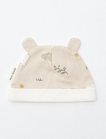 Lot bonnet + gant de naissance 'Petit Béguin'