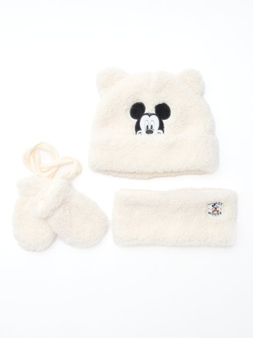 Lot bonnet + gant + snood 'Minnie' 'Disney' - Kiabi