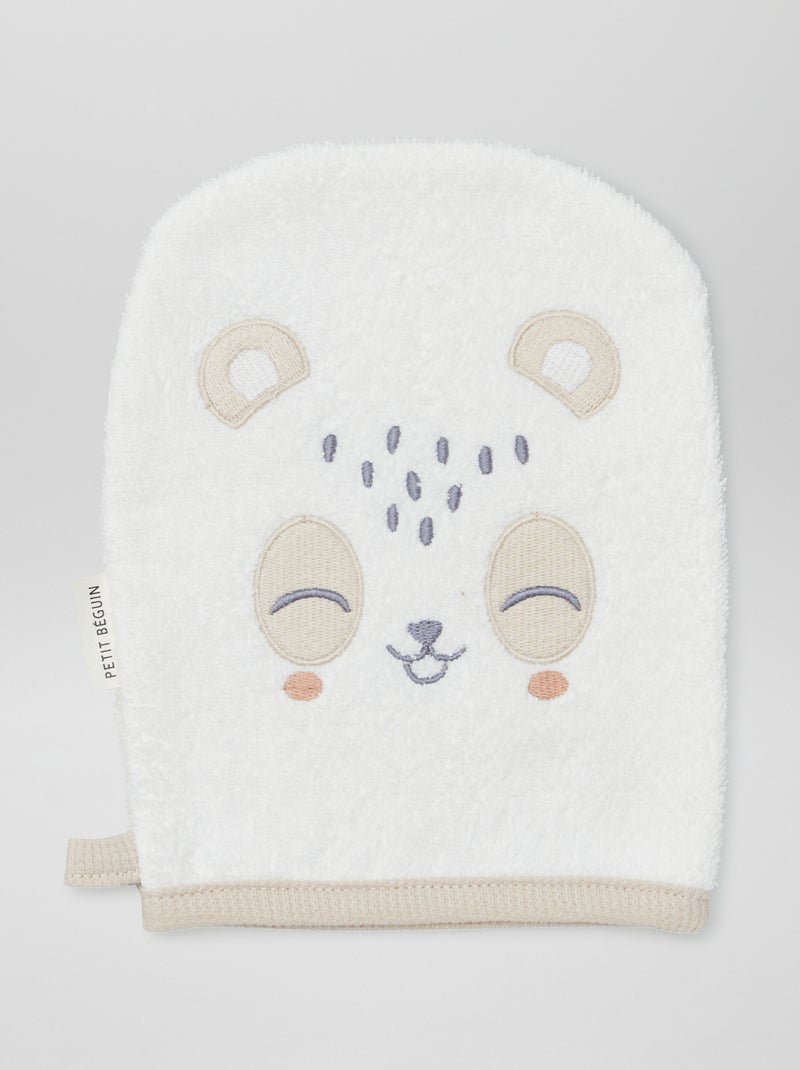 Lot cape de bain + gant - 2 pièces BEIGE - Kiabi