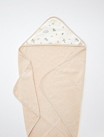 Lot cape de bain + gant de toilette 'Petit Béguin'